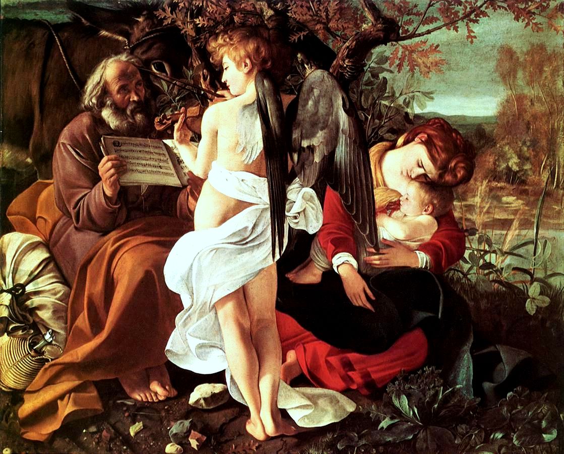 "Il riposo durante la fuga in Egitto" - Caravaggio